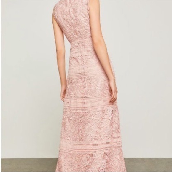 BCBG ✨LIKE 🆕 No Tags✨ 🎊🚨SALE 50% OFF🚨🎊 Dusty Pink Lace Maxi Gown Dress - Picture 8 of 9